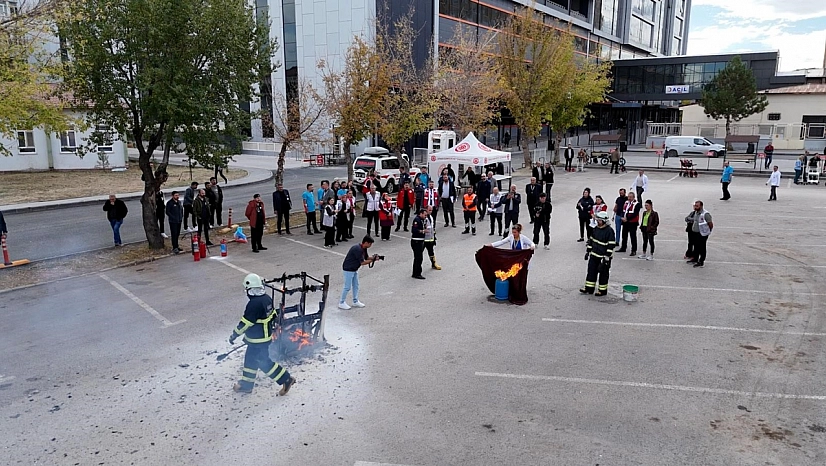 Hastanede gerçeği aratmayan tatbikat