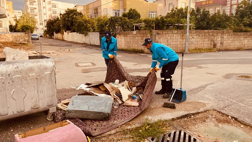 Her gün 240 ton çöp toplanıyor