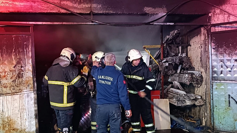 İş yerindeki korkutan yangına