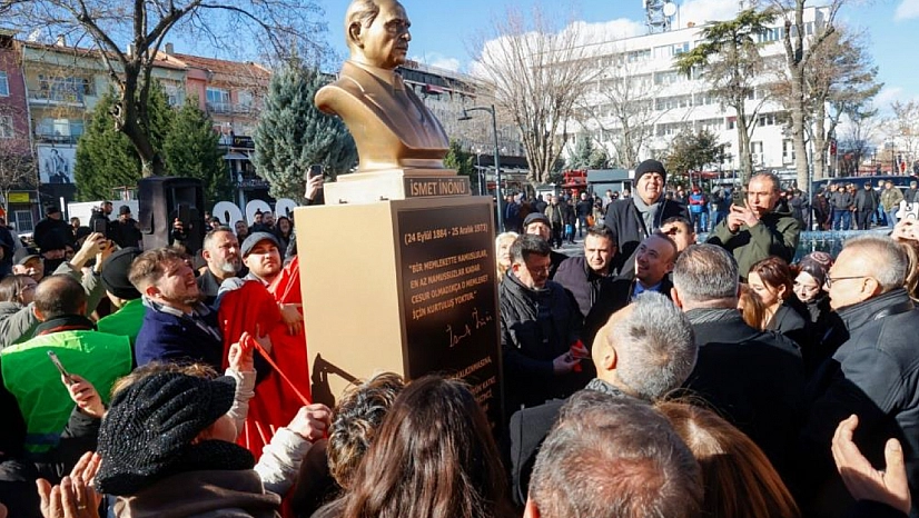 İsmet İnönü büstünün açılışı yapıldı