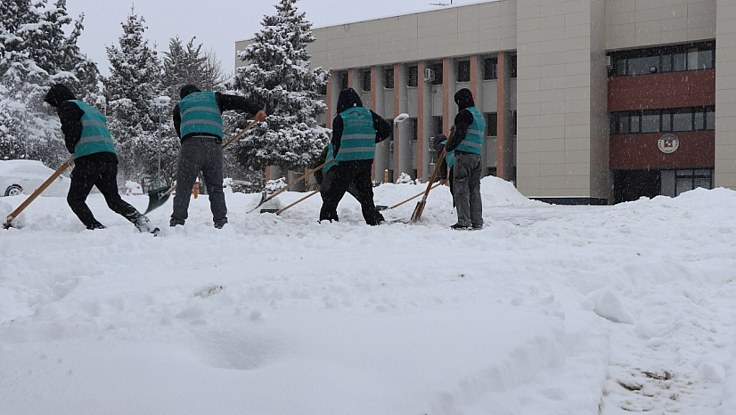 Karla mücadeleye yükümlülerden destek