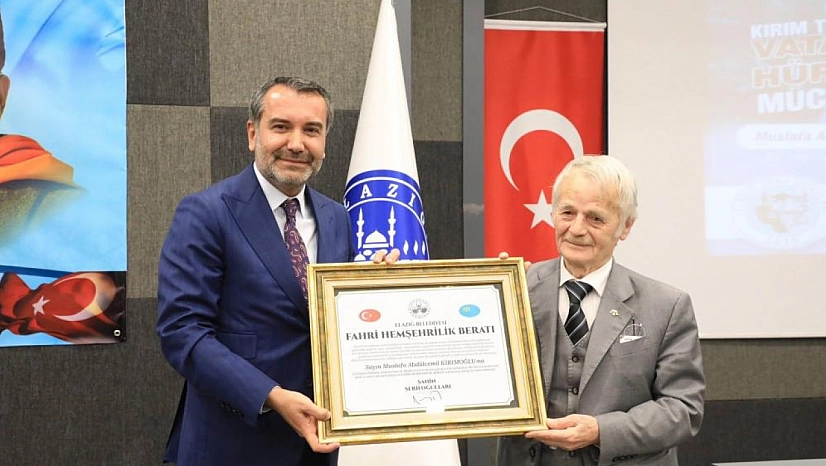 Kırımoğlu, artık fahri Elazığlı!