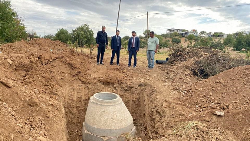 KÖYDES kapsamında kanalizasyon çalışmaları sürüyor