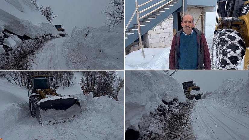 Malatya'da 21 kilometrelik yol açıldı! Hastaya ilaçları ulaştırıldı!