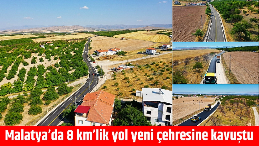 Malatya'da 8 km'lik yol yeni çehresine kavuştu