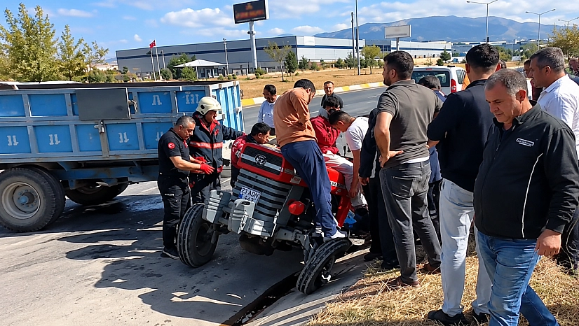 Malatya'da beton mikseri İle traktör çarpıştı: 2 yaralı