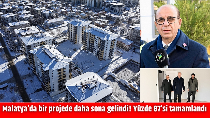 Malatya'da bir projede daha sona gelindi! Yüzde 87'si tamamlandı