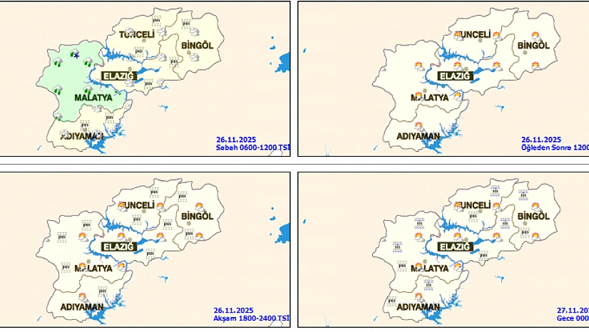 Malatya'da bugün hava nasıl olacak?