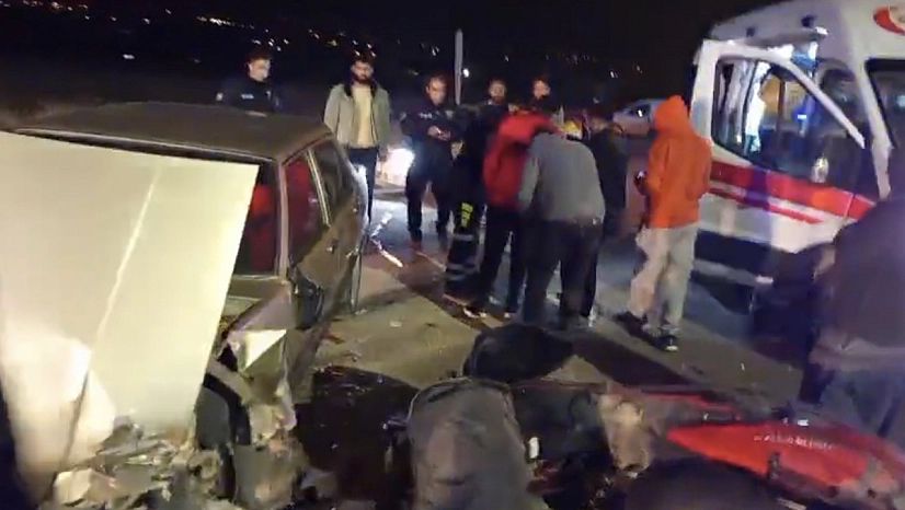 Malatya'da feci kaza: Kurye Ağır Yaralandı