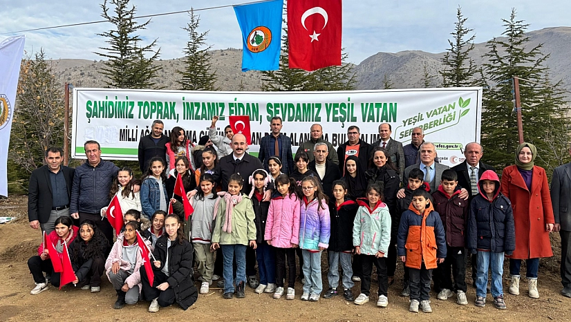 Malatya'da fidanlar toprakla buluştu