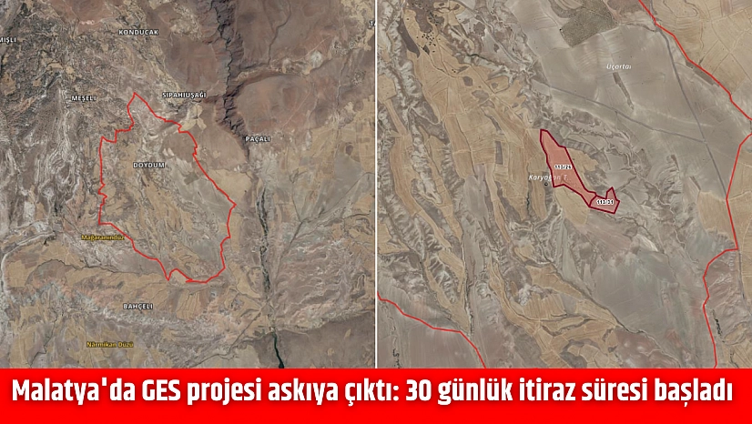 Malatya'da GES projesi askıya çıktı: 30 günlük itiraz süresi başladı