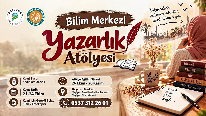 Malatya'da kadınlara özel yazarlık atölyesi başlıyor