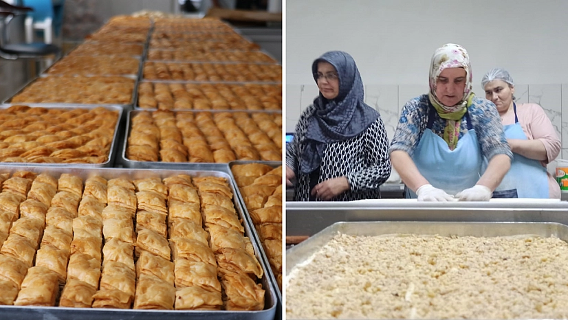 Malatya'da kadınların tatlı mesaisi: Bakın kilosunu ne kadardan satıyorlar...