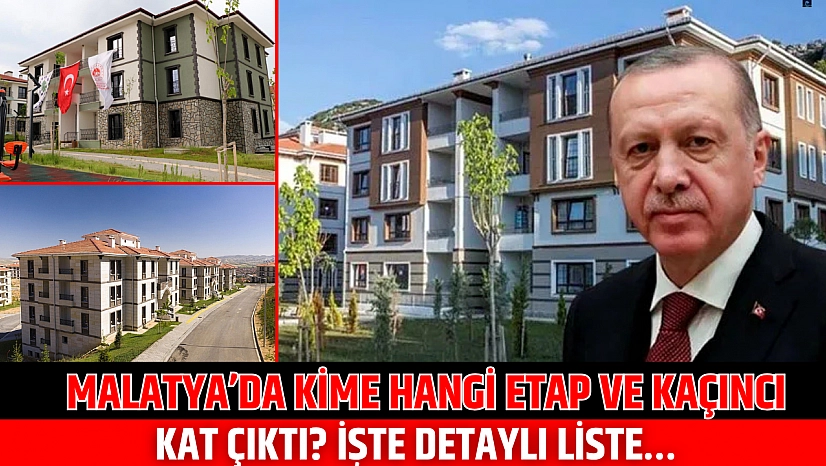 Malatya'da Kime Hangi Etap ve Kaçıncı Kat Çıktı? İşte Detaylı Liste…