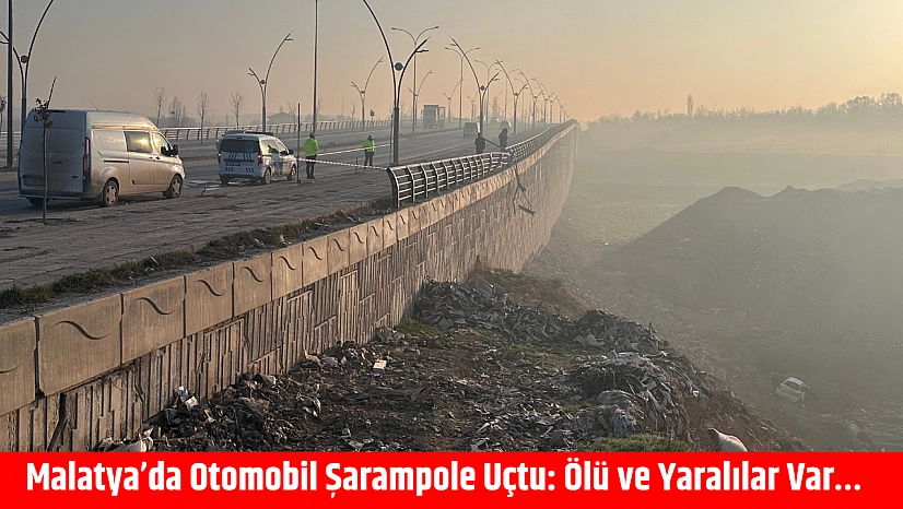 Malatya'da Otomobil Şarampole Uçtu: 1 Ölü 2 Yaralı…