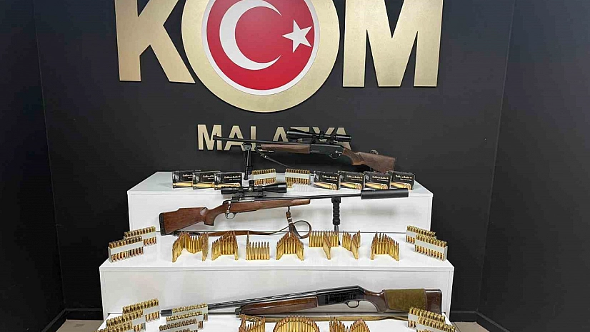 Malatya'da çok sayıda mermi ele geçirildi