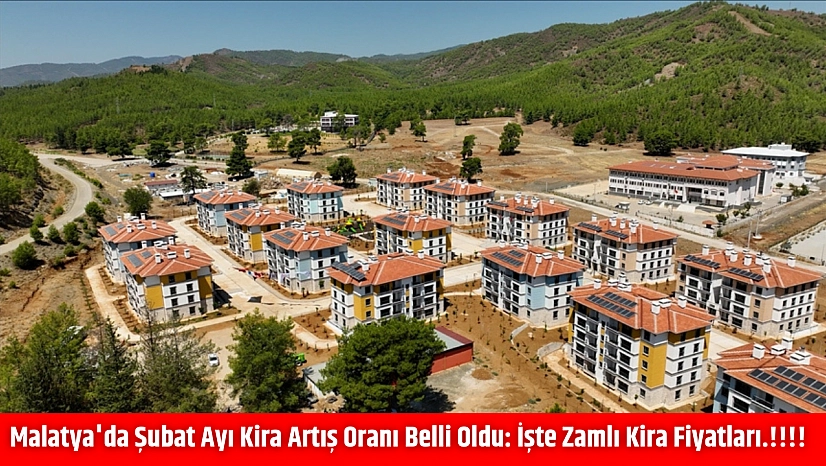 Malatya'da Şubat ayı kira artış oranı belli oldu: İşte zamlı kira fiyatları.!!!!