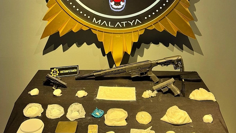 Malatya'da narkotik operasyonu: Kilolarca metamfetamin yakalandı
