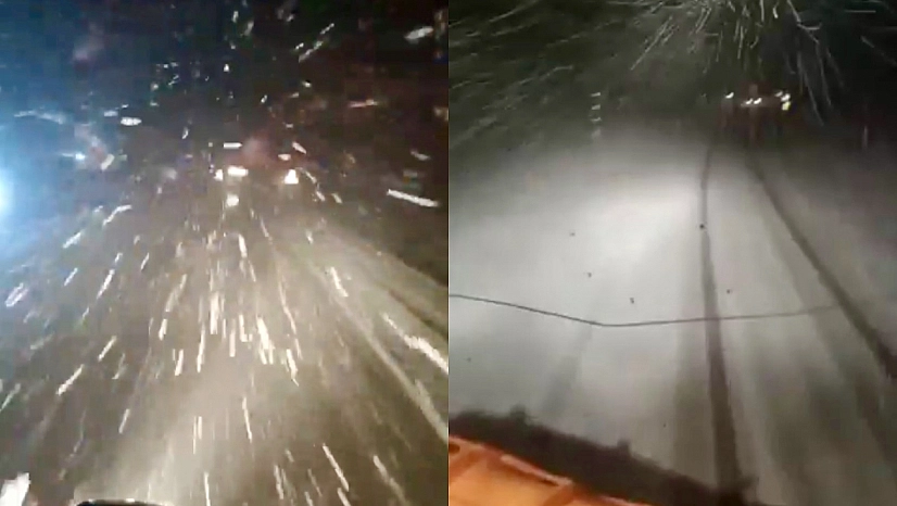 Malatya–Kayseri Karayolunda Kar Yağışı Etkili Oluyor