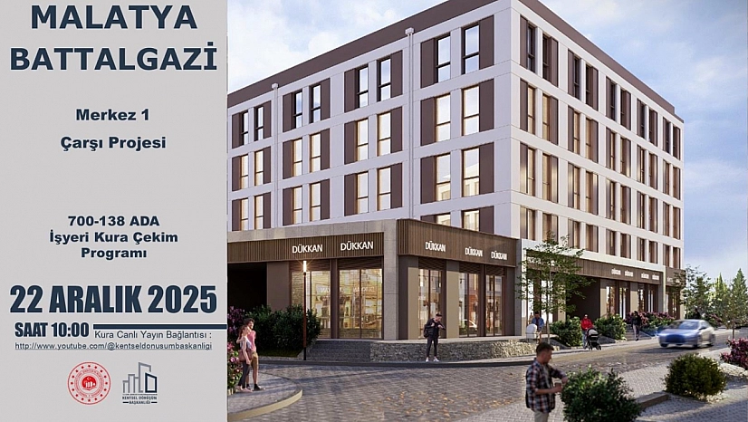Malatya Merkez Çarşı 1 Projesi'nin Kura Çekimini Canlı izlemek İçin Tıklayın…