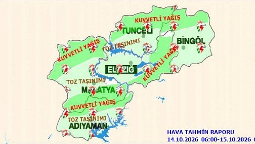 Meteoroloji'den kuvvetli yağış uyarısı