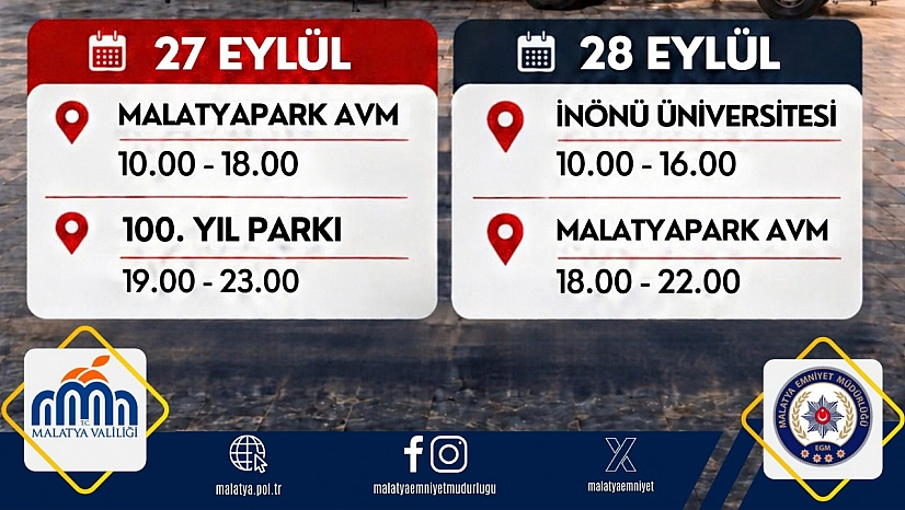 NARKOTIR Malatya'da gençlerle buluşacak: İşte ziyaret noktaları