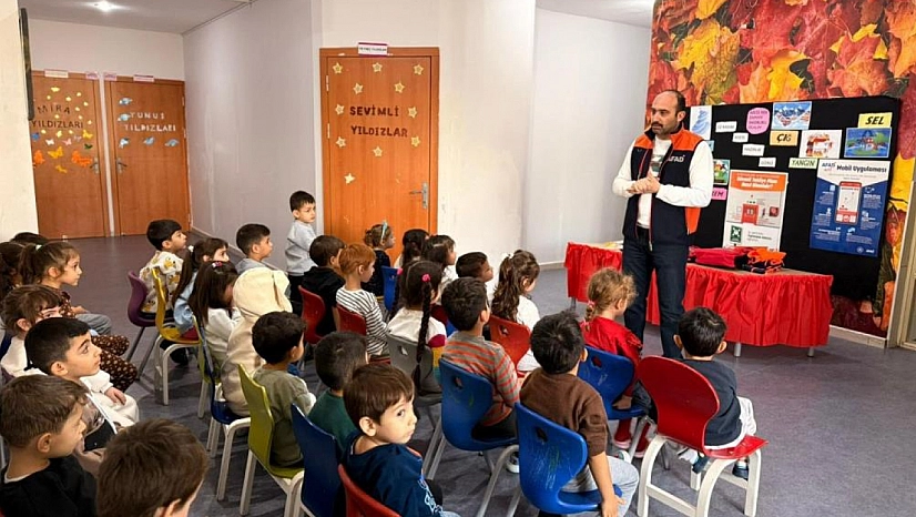 Öğrencilere afet farkındalık eğitimi verildi
