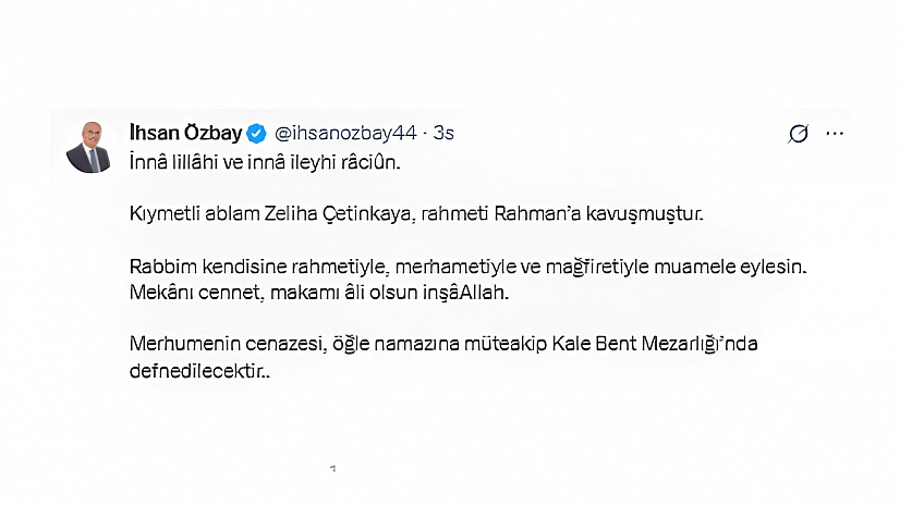 Özbay Ailesinin Acı Günü