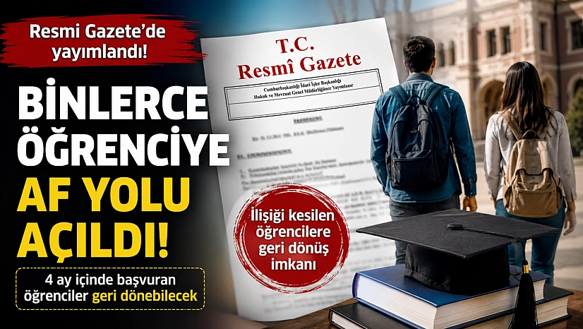 Resmi Gazete'de yayımlandı: Binlerce kişiye af yolu açıldı