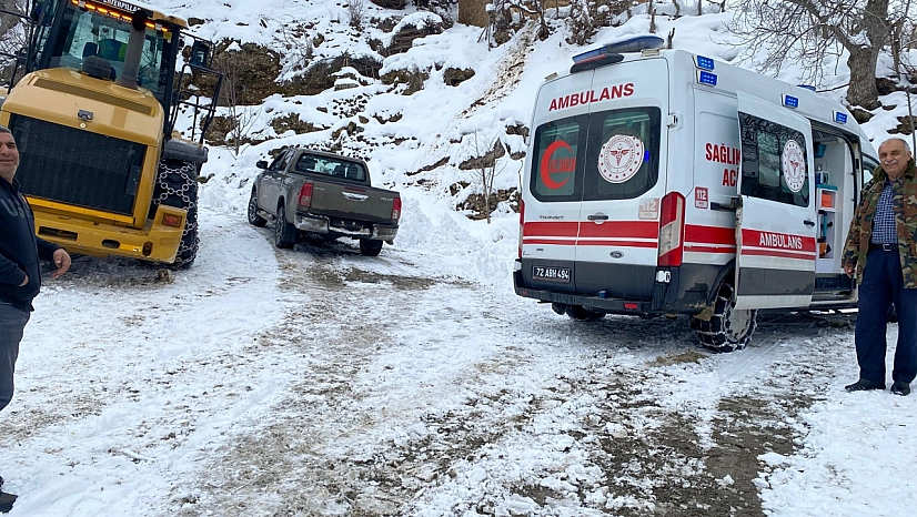 Sason'da ekiplerin zorlu kış mesaisi