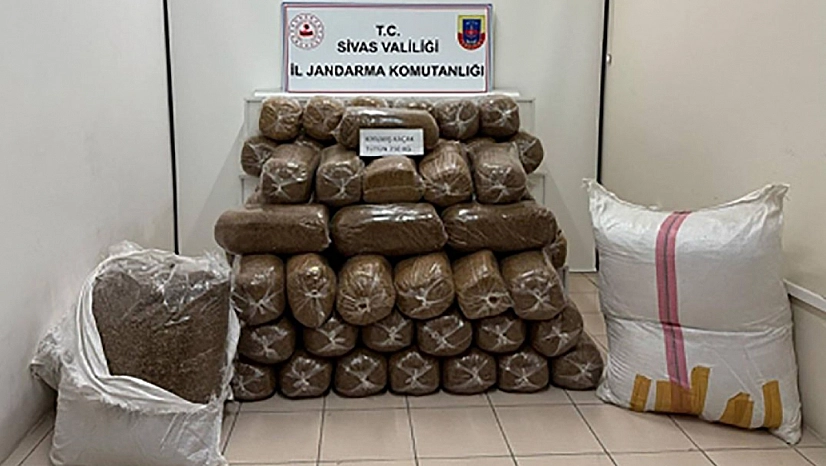 Sivas'ta binlerce kaçak sigara ele geçirildi