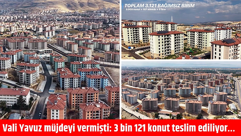 Malatya'da 3 bin 121 konut teslim ediliyor…