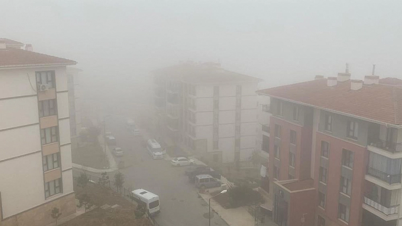 Yüksek kesimlerde sis etkili oldu