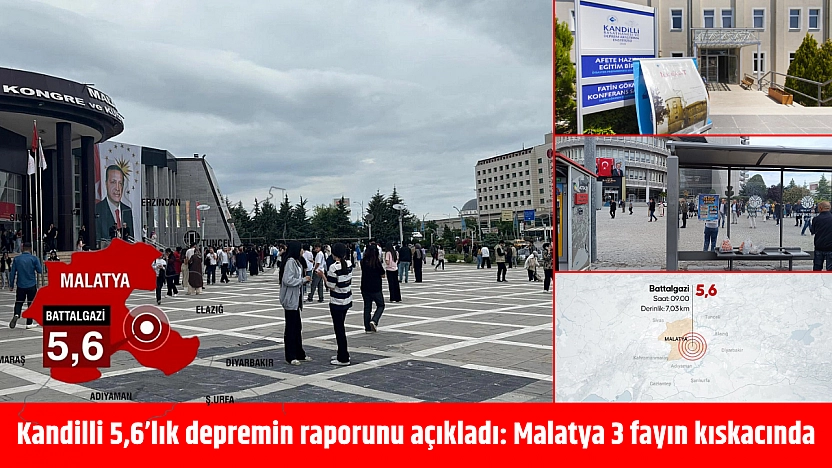 Kandilli 5,6'lık depremin raporunu açıkladı: Malatya 3 fayın kıskacında
