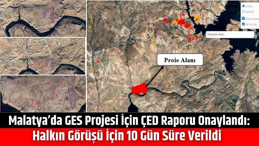 Malatya'da GES Projesi İçin ÇED Raporu Onaylandı: Halkın Görüşü İçin 10 Gün Süre Verildi
