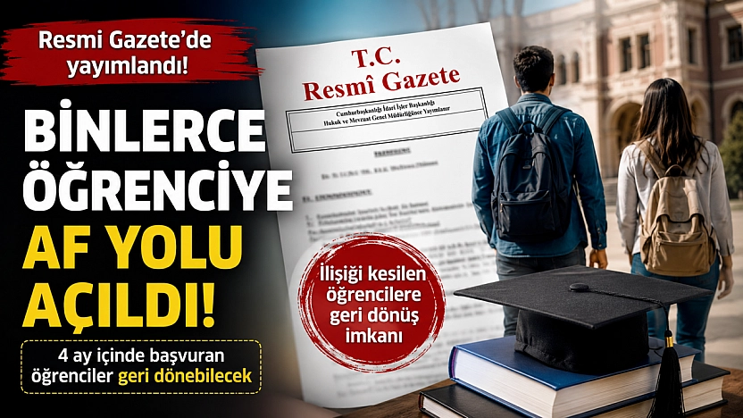 Resmi Gazete'de yayımlandı: Binlerce kişiye af yolu açıldı
