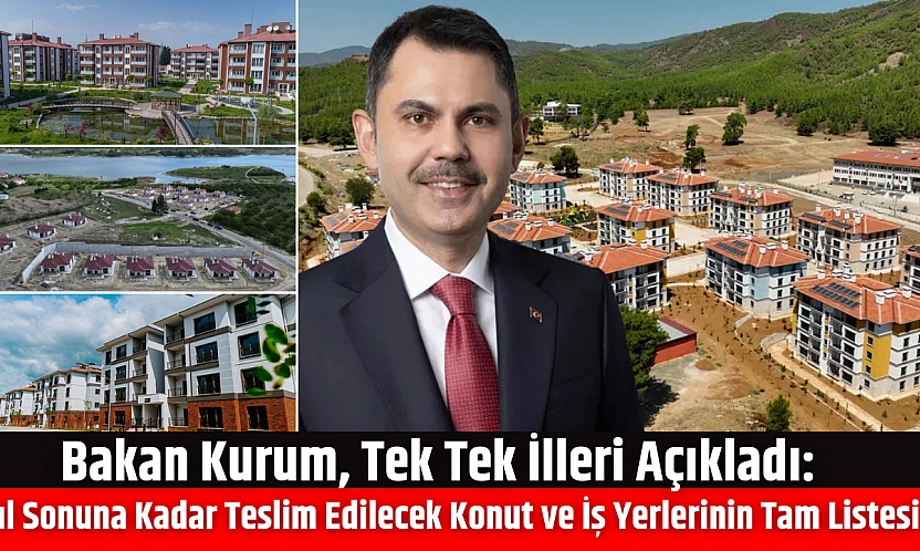 Bakan Kurum, Tek Tek İlleri Açıkladı: Konut ve İş Yerlerinin Tam Listesini Paylaştı…