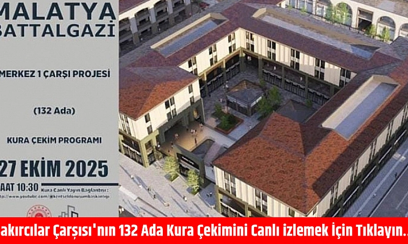Bakırcılar Çarşısı'nın 132 Ada Kura Çekimini Canlı izlemek İçin Tıklayın…