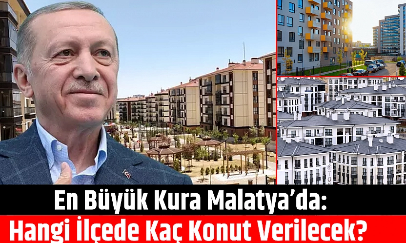En Büyük Kura Malatya'da: Hangi İlçede Kaç Konut Verilecek?