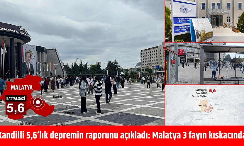 Kandilli 5,6'lık depremin raporunu açıkladı: Malatya 3 fayın kıskacında