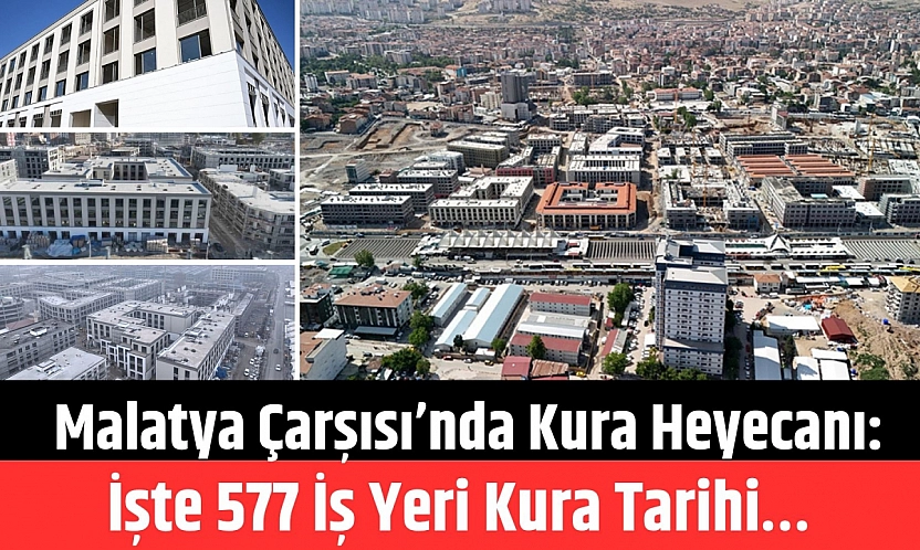 Malatya Çarşısı'nda kura heyecanı: İşte 577 iş yeri kura tarihi…