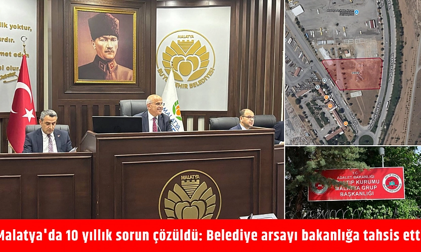 Malatya'da 10 yıllık sorun çözüldü: Belediye arsayı bakanlığa tahsis etti
