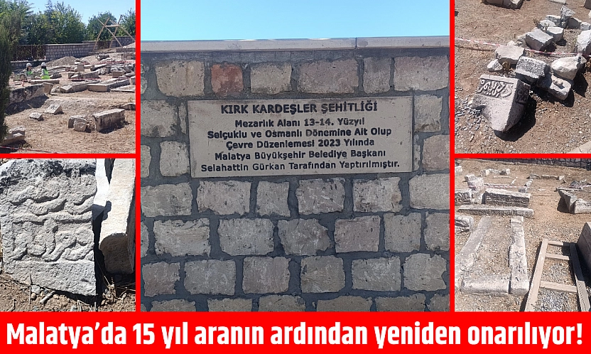 Malatya'da 15 yıl aranın ardından yeniden onarılıyor!