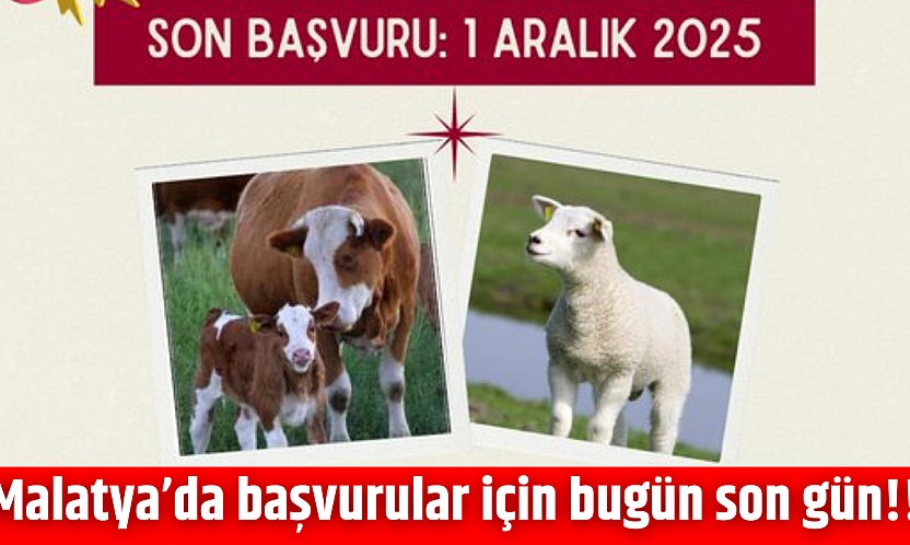 Malatya'da başvurular için bugün son gün!!