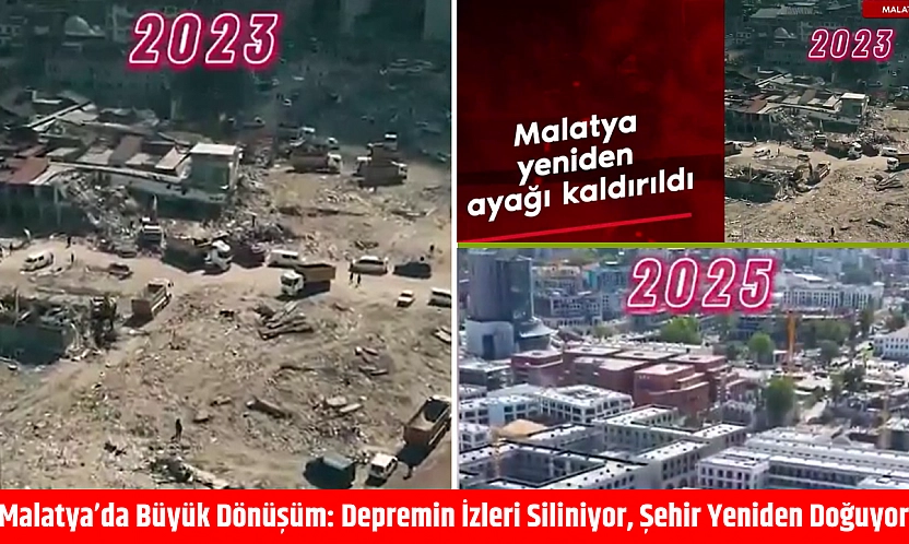 Malatya'da Büyük Dönüşüm: Depremin İzleri Siliniyor, Şehir Yeniden Doğuyor!