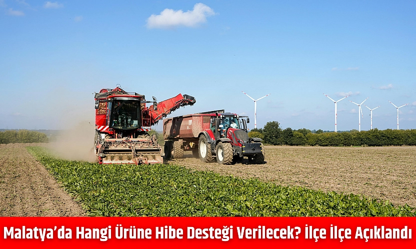 Malatya'da hangi ürüne hibe desteği verilecek? İlçe ilçe açıklandı