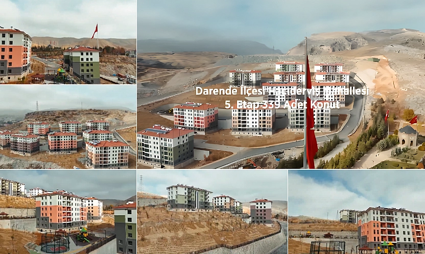 Malatya'da O İlçede Deprem Konutlarının Anahtarları Teslim Ediliyor! İşte Drone Görüntüleri…