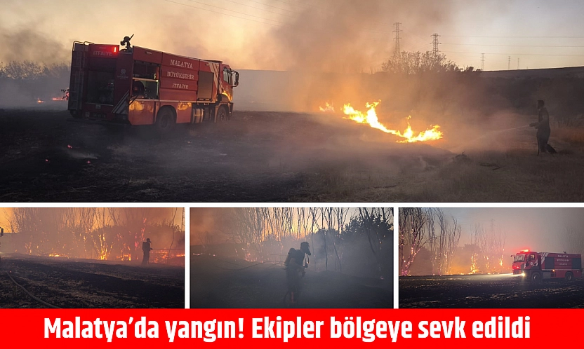 Malatya'da yangın! Ekipler bölgeye sevk edildi