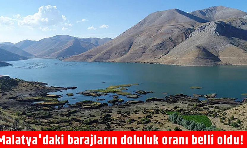 Malatya'daki barajların doluluk oranı belli oldu!