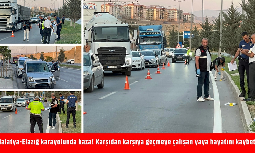 Malatya-Elazığ karayolunda kaza! Karşıdan karşıya geçmeye çalışan yaya hayatını kaybetti